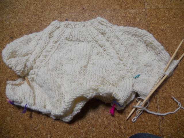 ネックから編むセーターの編み方 補足 毛糸靴下同好会
